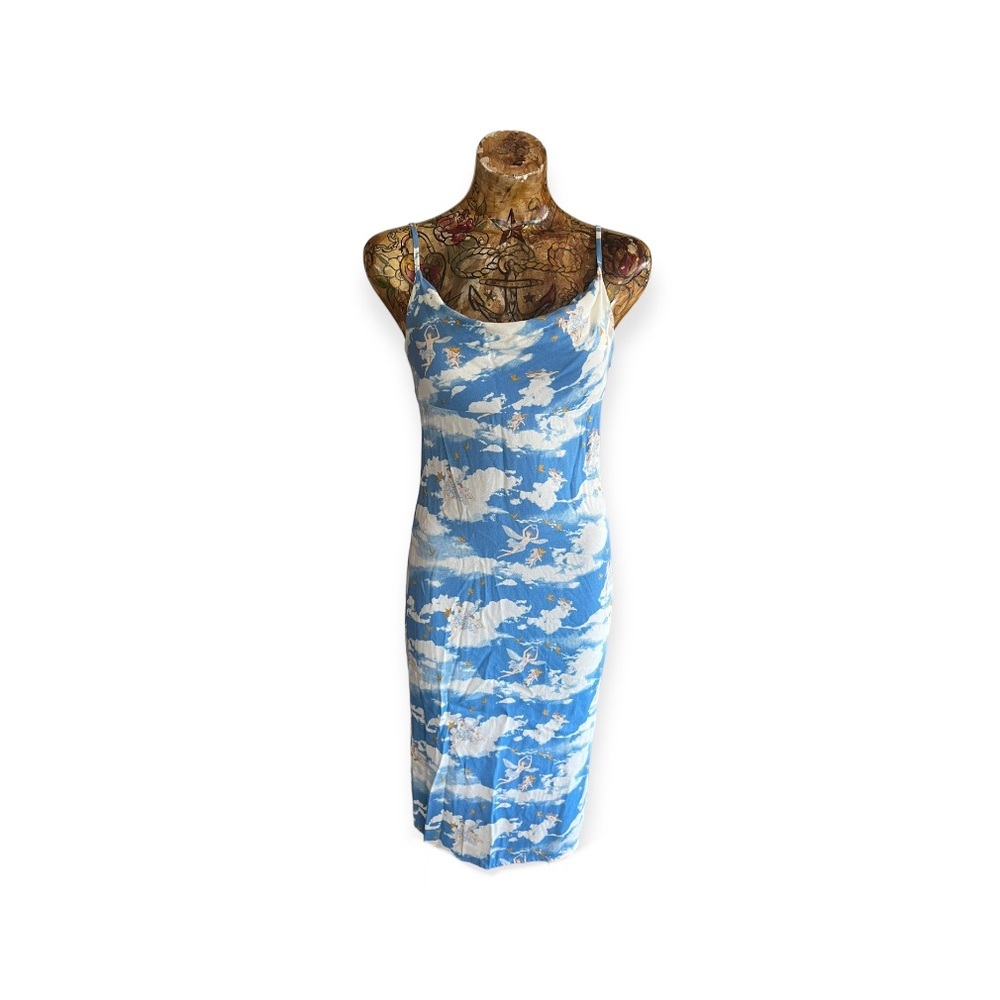 Reformation Astrid Midi dress Cielo Angel Chrub Clouds XS